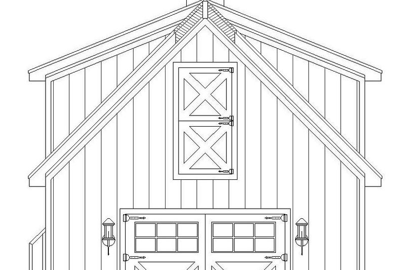Dream House Plan - Exterior - Rear Elevation for Farmhouse House Plan #932-323, 0 bath