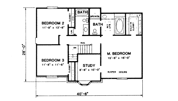 European Floor Plan - Upper Floor Plan #10-146