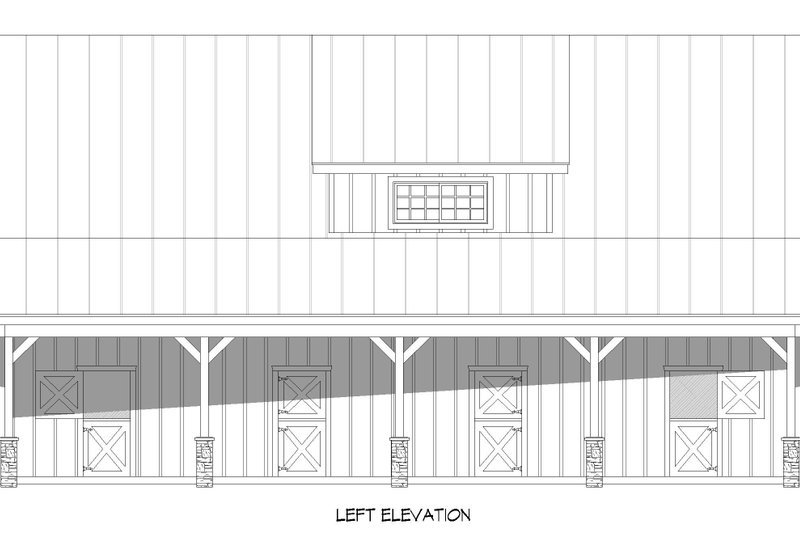 House Plan Design - Exterior - Other Elevation for Barndominium House Plan #932-696 - 2 bed, 3 bath