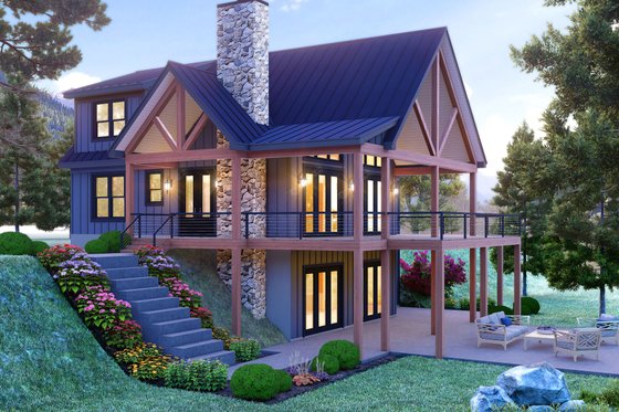 Exterior - Other Elevation for Country House Plan #932-1254 - 3 bed, 4.5 bath