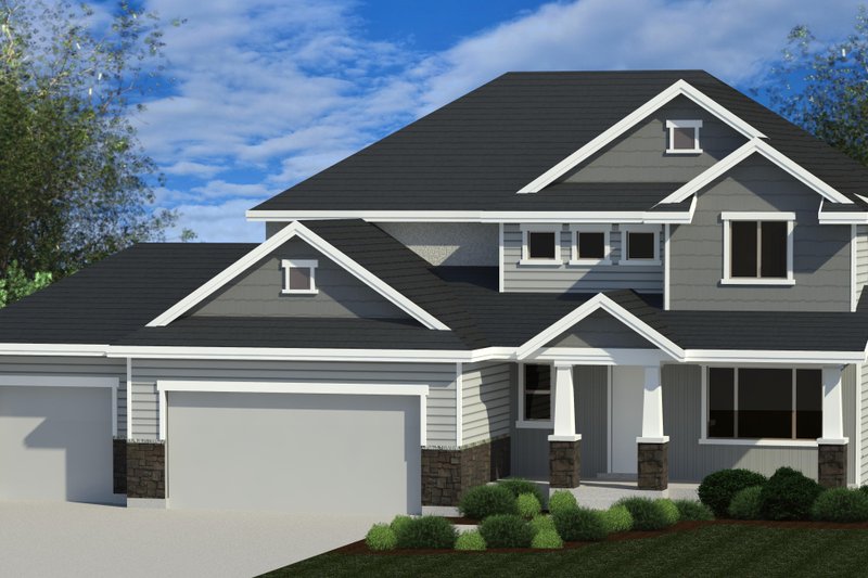 Architectural House Design - Traditional Exterior - Front Elevation Plan #920-114
