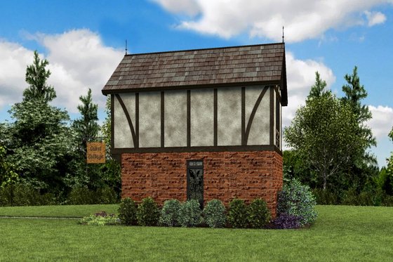 Exterior - Other Elevation for Tudor House Plan #48-999 - 1 bed, 1 bath