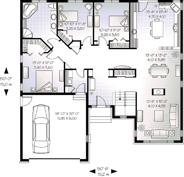 Home Plan - European Floor Plan - Main Floor Plan #23-565