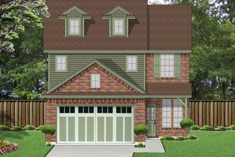 House Blueprint - Traditional Exterior - Front Elevation Plan #84-554