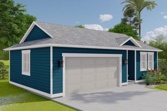 Exterior - Front Elevation 4 for Traditional House Plan #1060-121, 0 bath