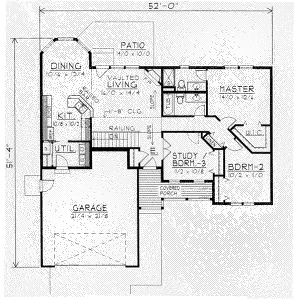 Traditional Floor Plan - Main Floor Plan #112-109