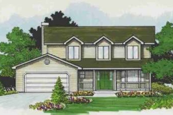 Exterior - Front Elevation for Modern House Plan #308-147 - 3 bed, 2.5 bath