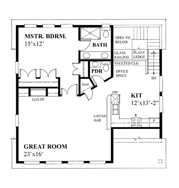 House Plan Design - Cottage Floor Plan - Upper Floor Plan #118-133
