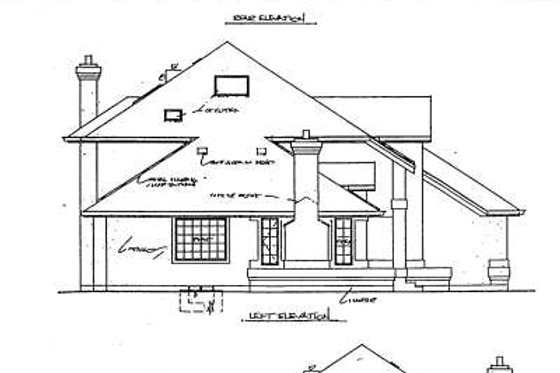 Exterior - Rear Elevation for Traditional House Plan #47-419 - 3 bed, 2.5 bath