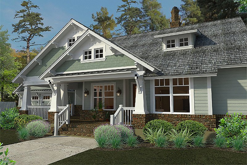 Home Plan - Exterior - Front Elevation 5 for Craftsman House Plan #120-187 - 3 bed, 2 bath