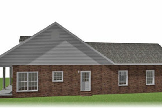 Exterior - Other Elevation for Ranch House Plan #44-101 - 3 bed, 2 bath