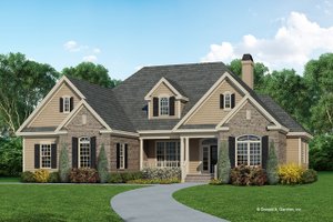 Country Exterior - Front Elevation Plan #929-83