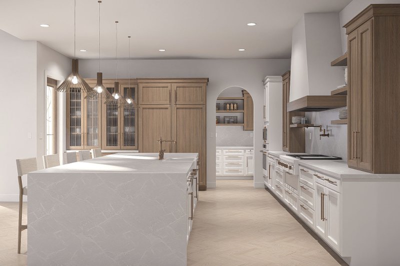 House Blueprint - Interior - Kitchen 1 for Beach House Plan #455-761 - 4 bed, 4.5 bath