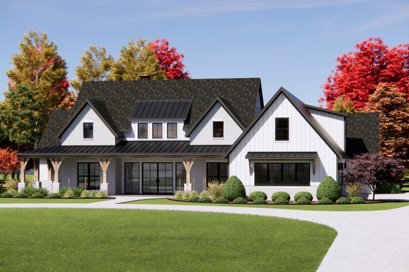 House Plan Design - Exterior - Front Elevation 4 for Farmhouse House Plan #1096-160 - 4 bed, 4.5 bath