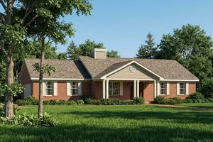 Home Plan - Ranch Exterior - Front Elevation Plan #22-110