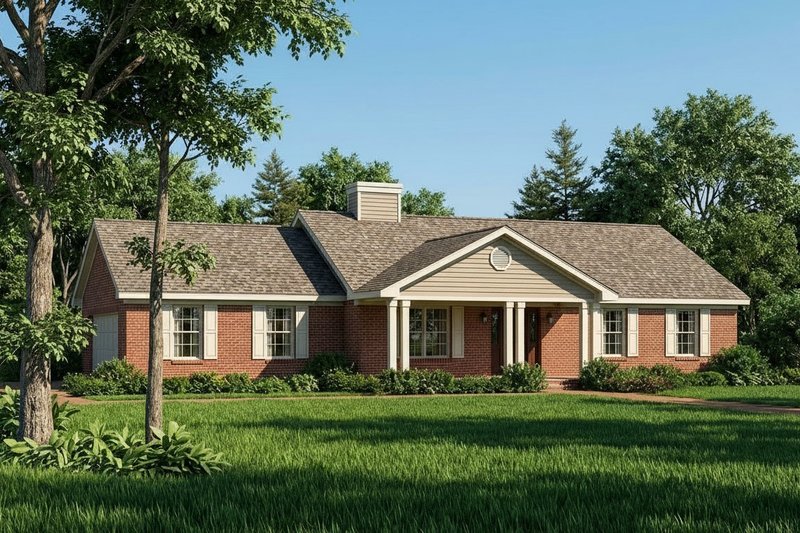 Home Plan - Ranch Exterior - Front Elevation Plan #22-110