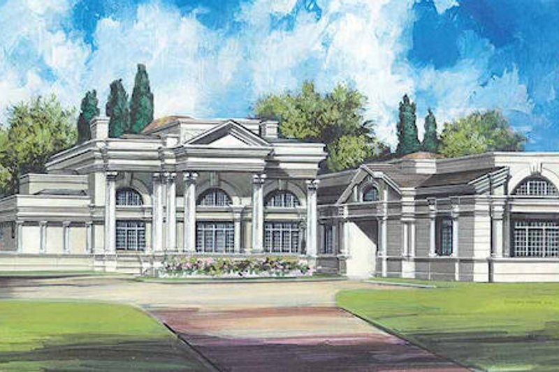 House Blueprint - Classical Exterior - Front Elevation Plan #119-164