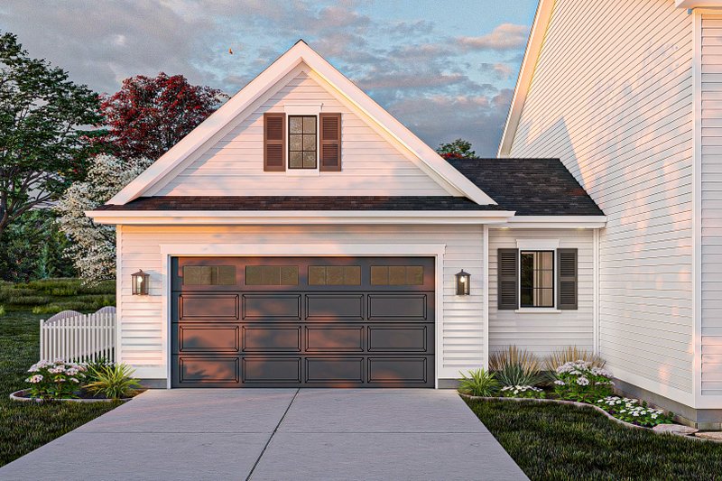 House Blueprint - Exterior - Other Elevation 2 for Colonial House Plan #455-619 - 3 bed, 2.5 bath
