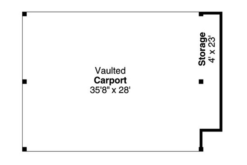 House Design - Floor Plan - Main Floor for Traditional House Plan #124-799, 0 bath