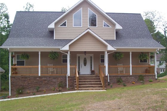 Exterior - Other Elevation for Country House Plan #117-301 - 3 bed, 2.5 bath