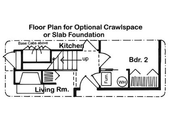 Floor Plan - Other Floor for Contemporary House Plan #312-543 - 2 bed, 2 bath