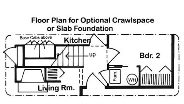Floor Plan - Other Floor for Contemporary House Plan #312-543 - 2 bed, 2 bath