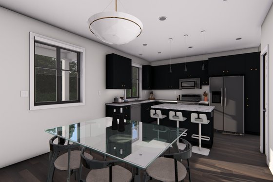 Interior - Dining Room for Farmhouse House Plan #126-259 - 2 bed, 1 bath