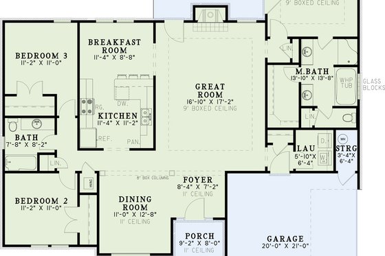 Exterior - Front Elevation 5 for European House Plan #17-2140 - 3 bed, 2 bath