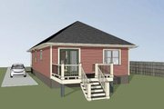 Cottage Style House Plan - 3 Beds 2 Baths 1080 Sq/Ft Plan #79-129 