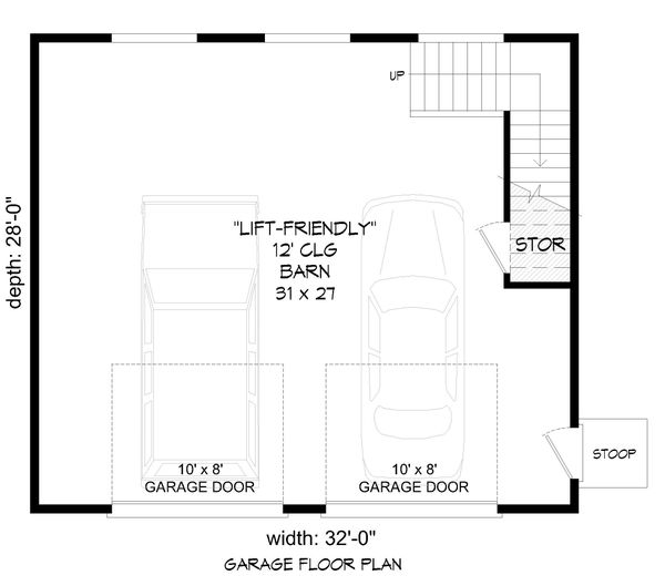 Country Floor Plan - Main Floor Plan #932-367