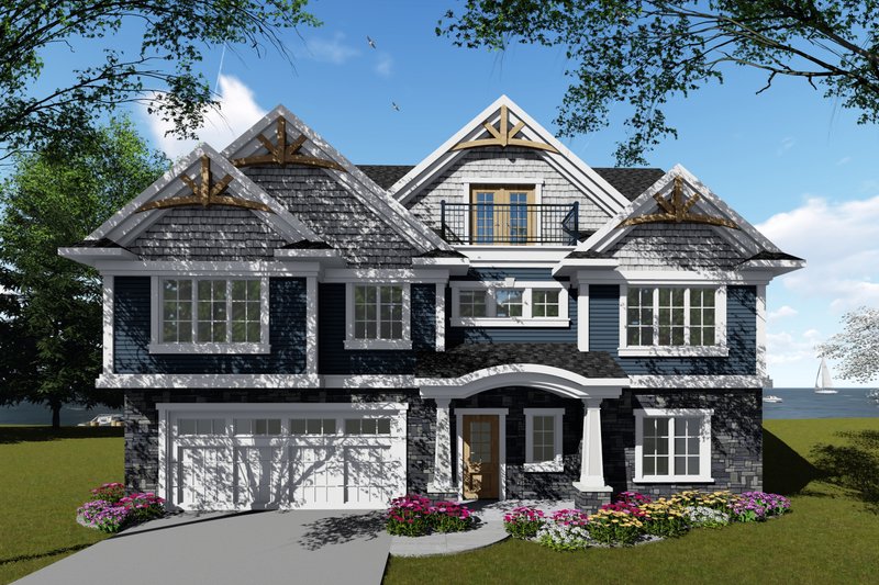 Dream House Plan - Traditional Exterior - Front Elevation Plan #70-1435