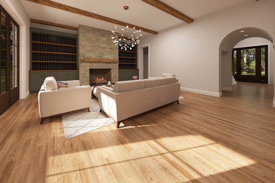 Interior - Family Room for Country House Plan #1094-20 - 3 bed, 4 bath