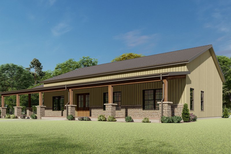 Architectural House Design - Exterior - Other Elevation for Barndominium House Plan #1092-44 - 3 bed, 2.5 bath