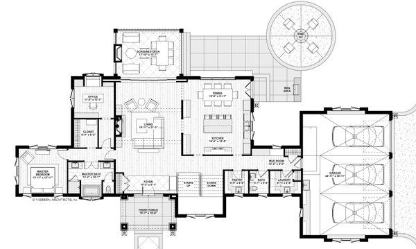 House Design - Modern Floor Plan - Main Floor Plan #928-366