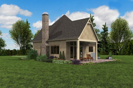 Exterior - Outdoor Living for European House Plan #48-1012 - 1 bed, 1 bath