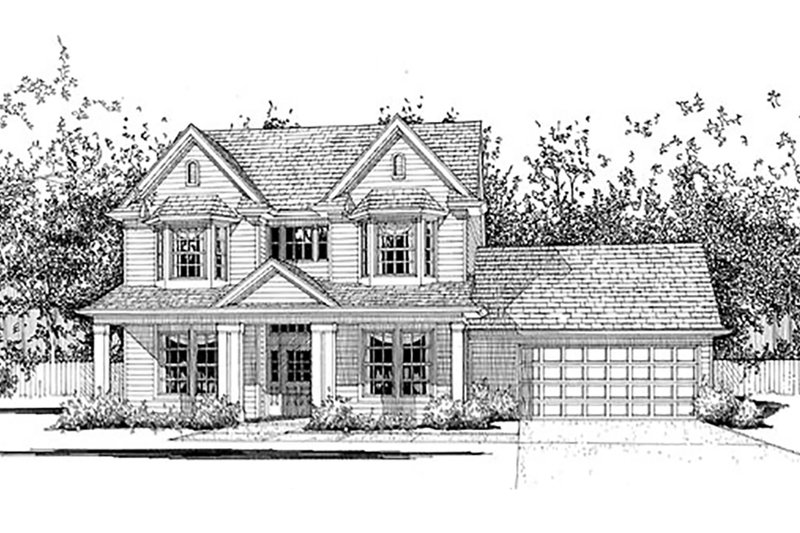Home Plan - Country Exterior - Front Elevation Plan #120-133