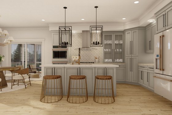 Interior - Kitchen for Cottage House Plan #455-116 - 2 bed, 2.5 bath