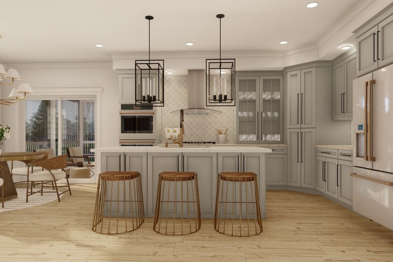 Architectural House Design - Interior - Kitchen for Cottage House Plan #455-116 - 2 bed, 2.5 bath
