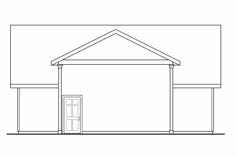 House Blueprint - Exterior - Other Elevation 1 for Traditional House Plan #124-1321, 0 bath