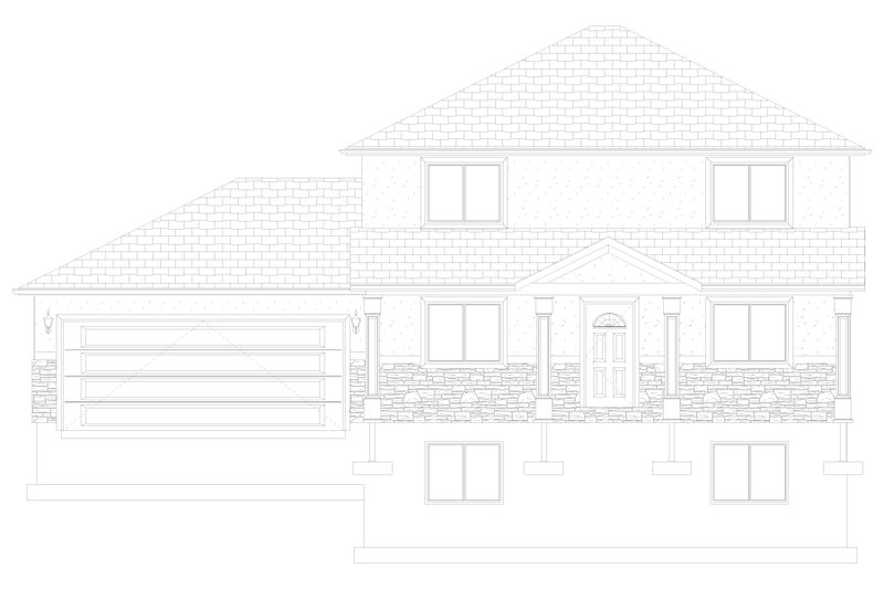House Blueprint - Exterior - Front Elevation 5 for Farmhouse House Plan #1060-441 - 3 bed, 2.5 bath