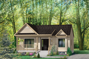 Country Exterior - Front Elevation Plan #25-4645