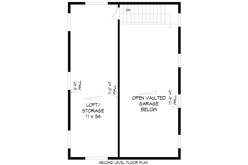 House Blueprint - Floor Plan - Upper Floor for Contemporary House Plan #932-1251, 0 bath
