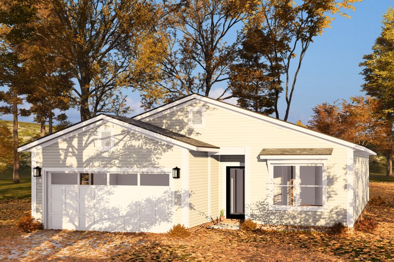 House Design - Exterior - Other Elevation 2 for Ranch House Plan #513-2309 - 3 bed, 2 bath