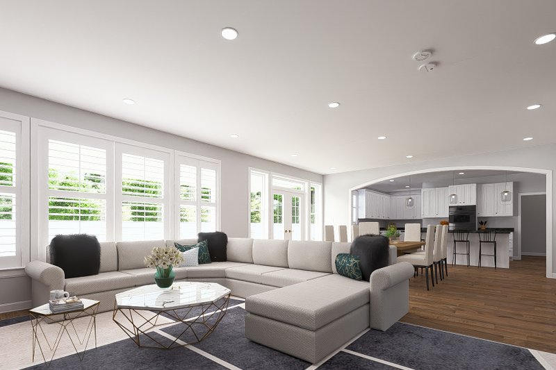 House Design - Interior - Family Room 2 for Craftsman House Plan #1060-215 - 4 bed, 2.5 bath