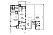 European Style House Plan - 3 Beds 2.5 Baths 3219 Sq/Ft Plan #65-533 