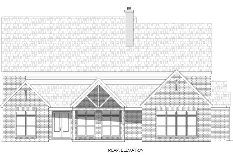 Dream House Plan - Exterior - Rear Elevation for Traditional House Plan #932-791 - 5 bed, 4.5 bath