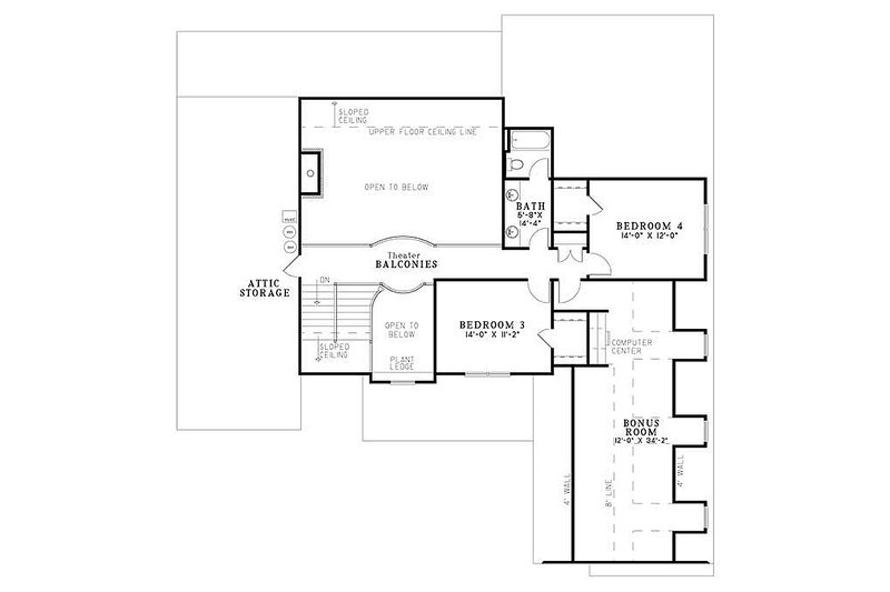 European Style House Plan - 4 Beds 3 Baths 3167 Sq/Ft Plan #17-2144 ...