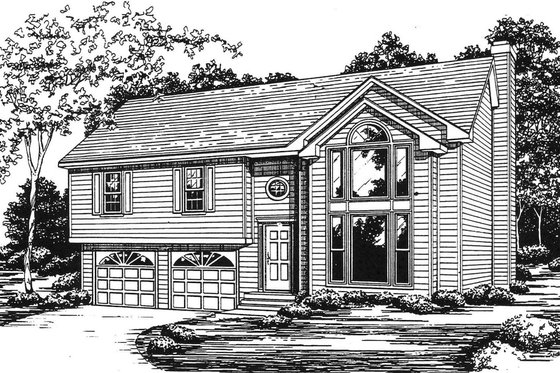 Exterior - Front Elevation 4 for Contemporary House Plan #30-189 - 3 bed, 2.5 bath
