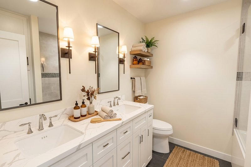 House Design - Interior - Bathroom for Farmhouse House Plan #51-1518 - 4 bed, 2.5 bath