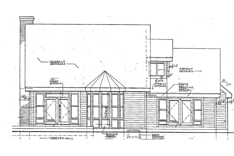 Architectural House Design - Exterior - Front Elevation 5 for Colonial House Plan #3-231 - 4 bed, 2.5 bath